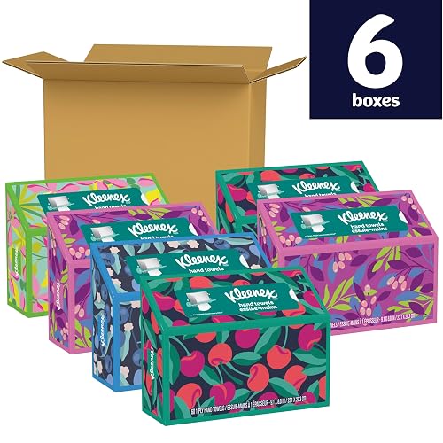 Kleenex Toallas para mano, 60 unidades, paquete de 6