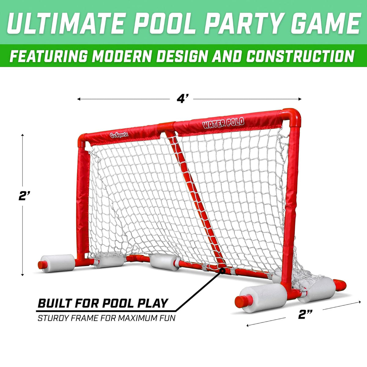 Gosports - Meta Flotante para Polo de Agua | Red Deportiva para Piscina de Verano para niños y Adultos