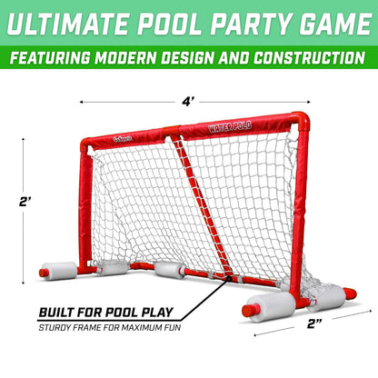 Gosports - Meta Flotante para Polo de Agua | Red Deportiva para Piscina de Verano para niños y Adultos