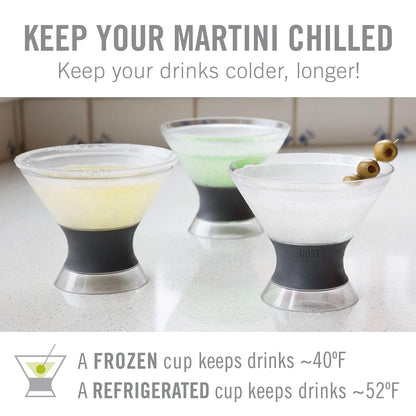 Martini congelación tazas de enfriamiento, Martini Freeze, Transparente, 1