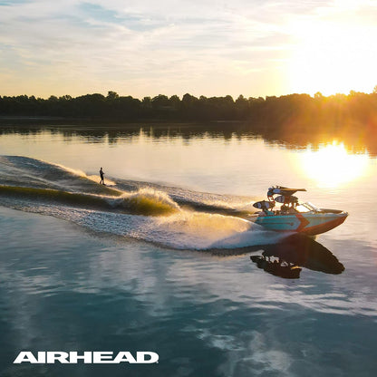 Airhead - Cuerda de esquí acuático con Mango de EVA, 1 sección para Tubos, esquís acuáticos y Tablas de wakesurf, Verde y Negro