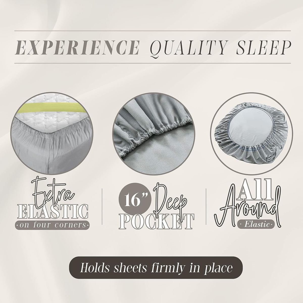 Elegant Comfort - Juego de sábanas de 6 Piezas con Estampado navideño, 1500 Hilos, Material Transpirable y súper Suave, Resistente a Las Arrugas, sábanas bajeras con Bolsillos Inteligentes, 6 Piezas,