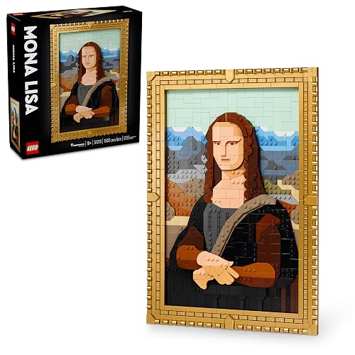 LEGO Art Mona Lisa - Model Kit de Construcción para Adultos, Años 18+ - Decoración para Muro, Hogar - Regalos para Mujer y Hombre - 31213