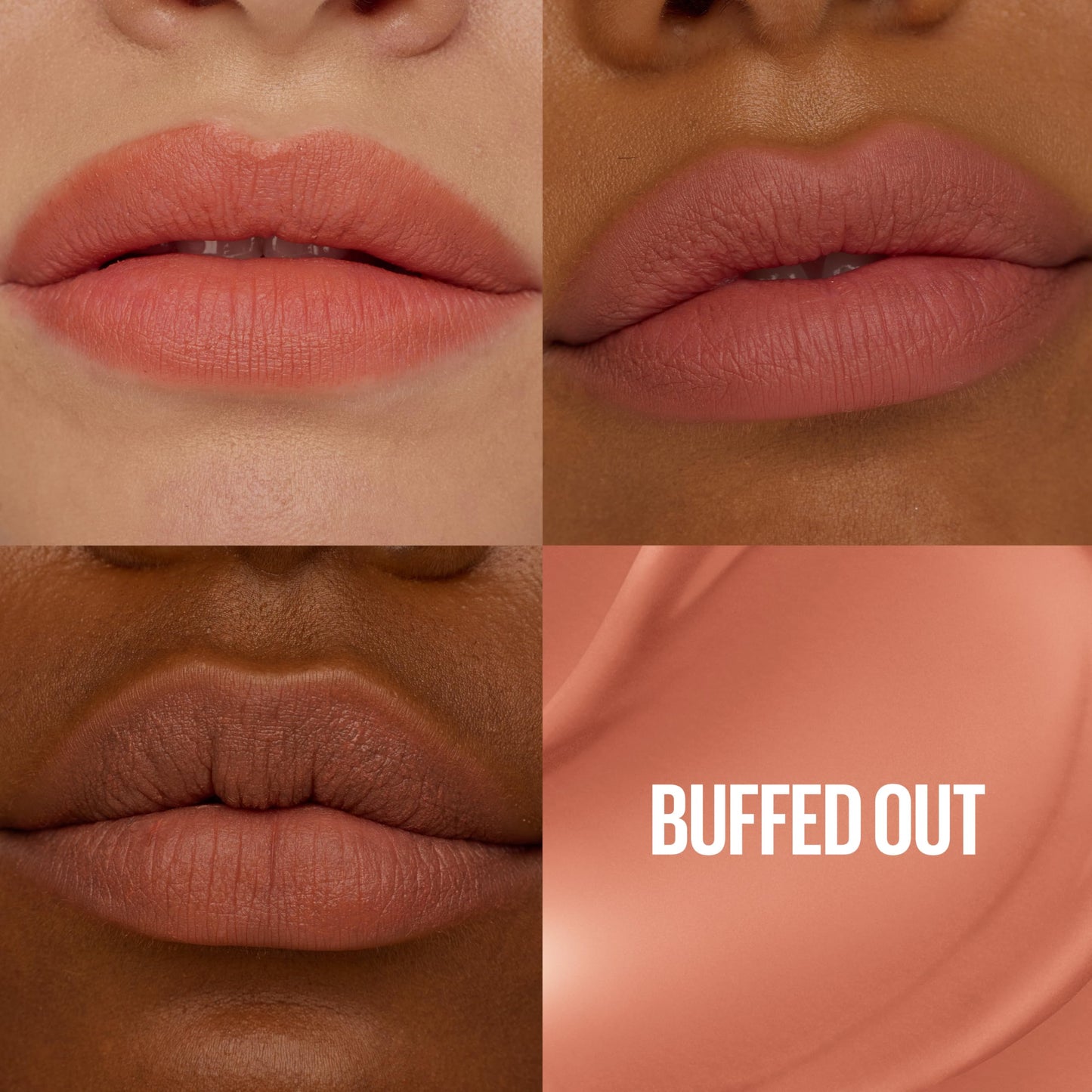 Maybelline Super Stay Teddy Tint, Tinta para Labios Mate Difuminado, Larga Duración 12 Horas, Textura Suave, No Transfiere, A Prueba de Bebidas y Besos, Tono Buffed Out, 5 ml