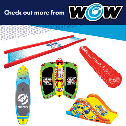 WOW Sports DC Comics Superman - Tubo de Cubierta Superior Suave, Tubo de Agua remolcable para 1-3 pasajeros