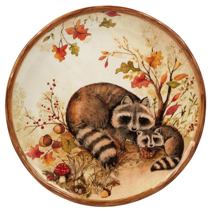 Certified International Pine Forest - Platos de ensalada/postre de 8.5 pulgadas, medianos, surtidos, juego de 4