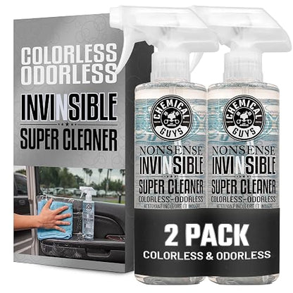 Chemical Guys SPI_993_1602 Limpiador de superficies incoloro e inodoro, seguro para automóviles, camiones, SUV, Jeeps, motocicletas, caravanas y más, 16 fl. oz, paquete de 2