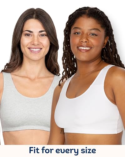 Fruit of The Loom Brasier Deportivo de Estilo sin Mangas con Colores de Moda Sujetador Deportivo para Mujer