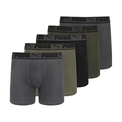Puma Training Fit Anti-Odor 5 Pack Boxer Briefs Ropa Interior de Hombres Hombre
