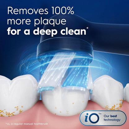 Oral-B iO Ultimate Clean Cabezales de cepillo de repuesto, negro, 2 unidades