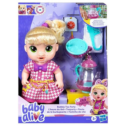 BABY ALIVE Muñeca Fiesta de Té Burbujeante Lala GooGoo