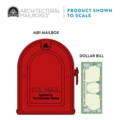ARCHITECTURAL MAILBOXES 7600R MB1 Buzón, mediano, rojo