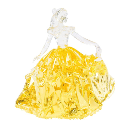 Enesco FACETS Disney Beauty and The Beast Princess Belle - Figura de Bola de 3.9 Pulgadas, Color Amarillo