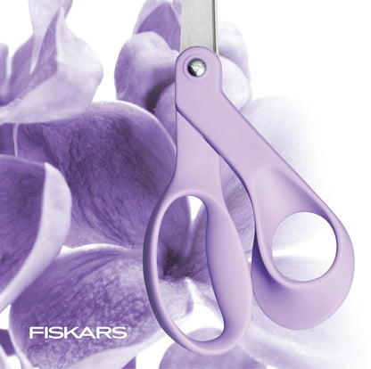 Fiskars - Tijeras ultra lilas, colección de diseño de exploración, cuchillas de acero inoxidable de alta calidad y asas ergonómicas para artes y manualidades