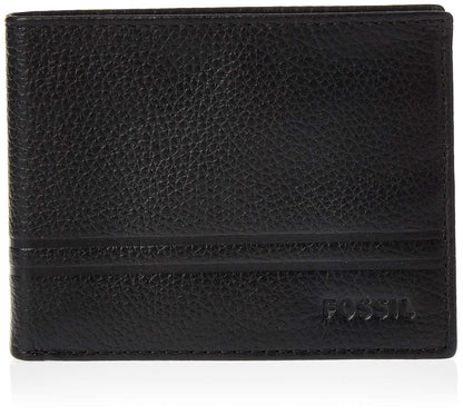 Fossil portafolios plegable de piel para hombre