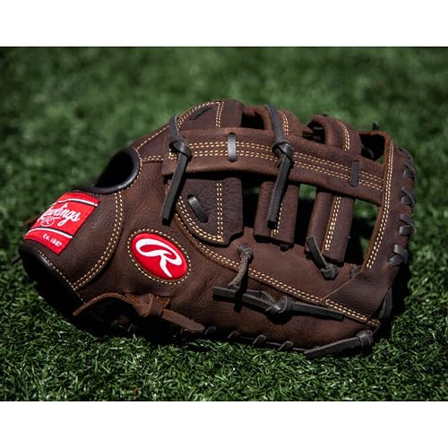 Rawlings | Guante de béisbol Preferido para Jugadores de Primera Base, Tiro para Mano Izquierda, 12.5 Pulgadas, Banda Doble de Barra de un Solo Poste
