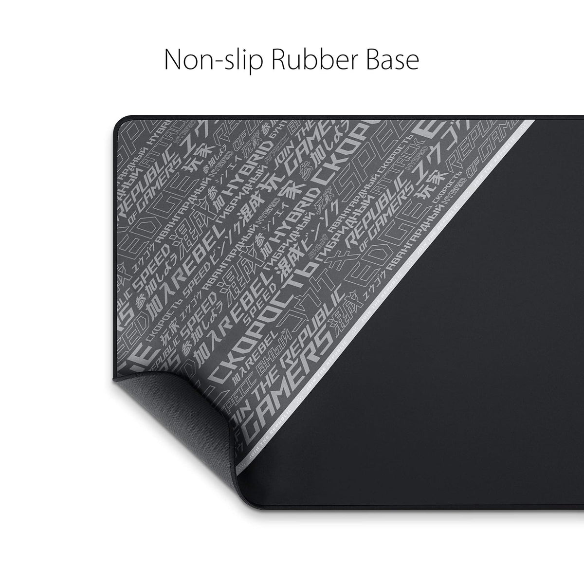 ASUS ROG Sheath BLK LTD Mousepad Grande Antiderrapante Negro para PC Gamer | Edición Limitada blackout, superficie de tela, base de goma antideslizante, bordes cosidos anti-desgaste, 900x440x3mm, ROG