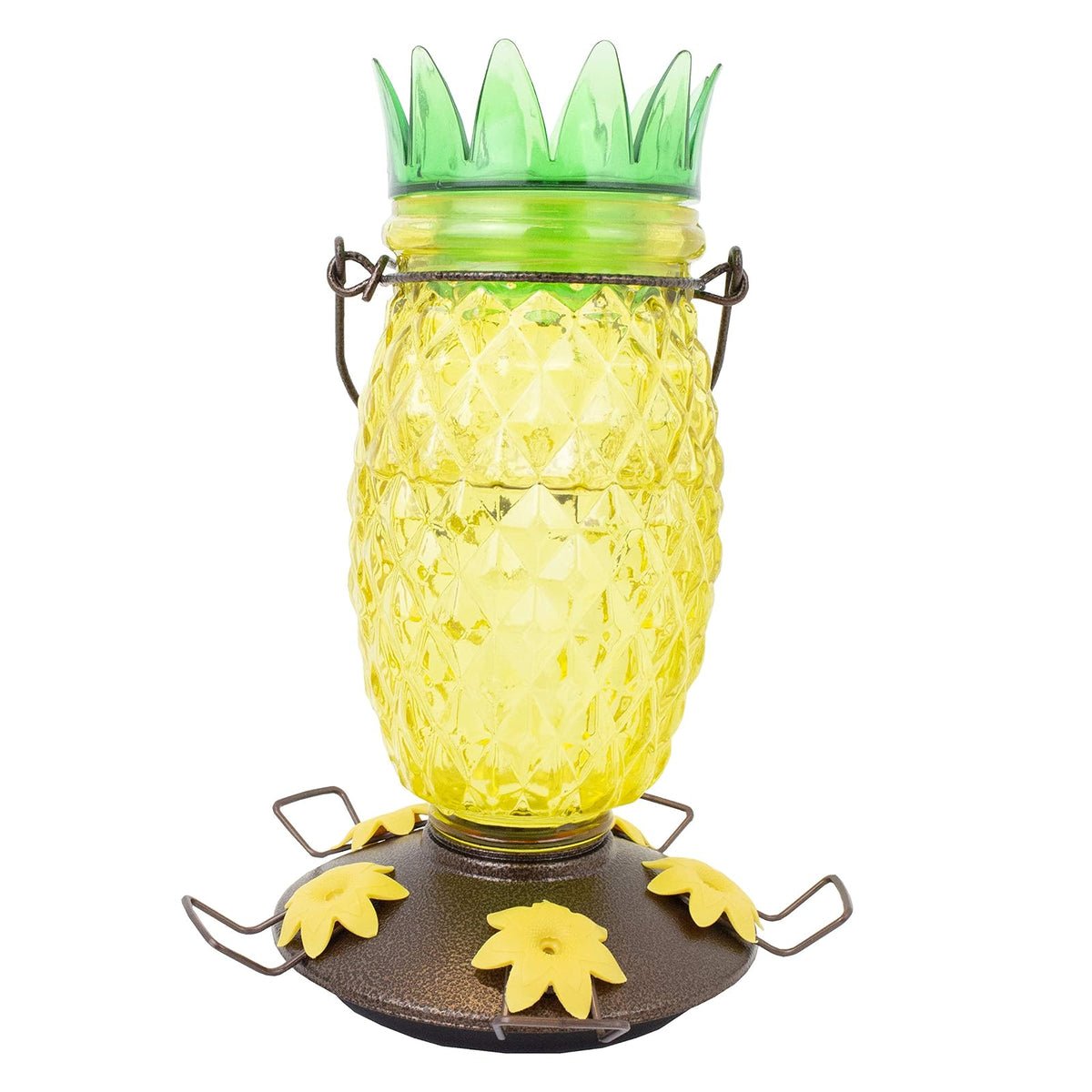 Perky-Pet 9110-2 - Alimentador de colibrí de Vidrio con Relleno Superior de piña - 28 onzas