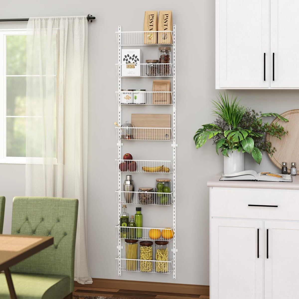 ClosetMaid Adjustable 8-Tier Wall and Door Basket Organizer, 18"
