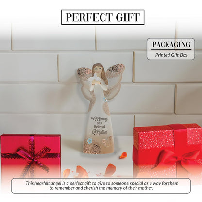 Pavilion Gift Company 19135 - Figura de ángel conmemorativo de Light Your Way Madre Love, 5-1/2 Pulgadas