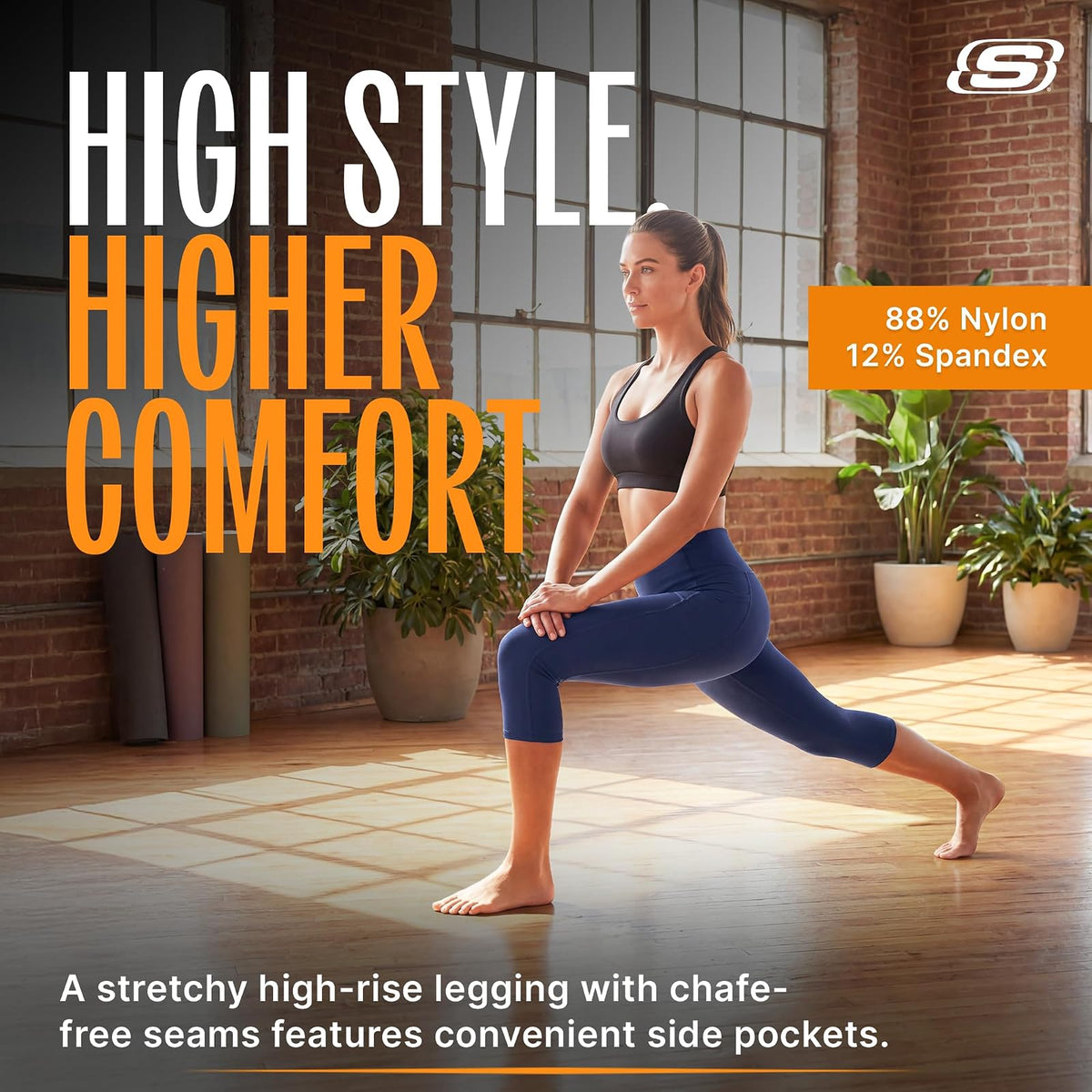 Skechers Go Walk Go Flex - Leggings de Yoga de Talle Alto Pantalones para Yoga para Mujer