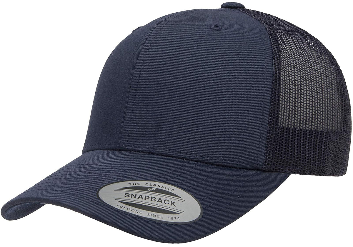 Yupoong Gorra de Camionero Retro. Sombrero para Unisex Adulto - marino - 3XL