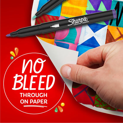 Sharpie Creative Marker - Paquete variado, marcadores de pintura acrílica a base de agua, punta fina, surtidos, 24 unidades