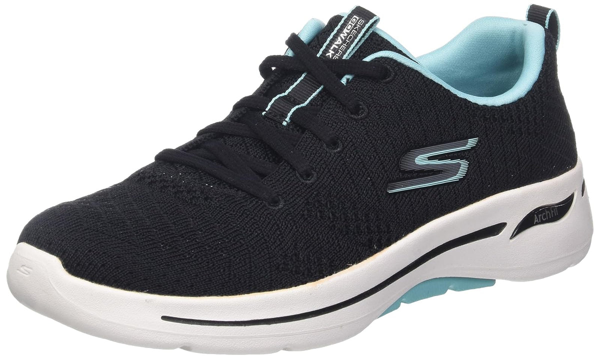 Skechers - Tenis de Noche para Mujer con Manos Libres, Summits - 25.5 cm - Negro (Black - Aqua)
