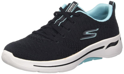 Skechers - Tenis de Noche para Mujer con Manos Libres, Summits - 25.5 cm - Negro (Black - Aqua)