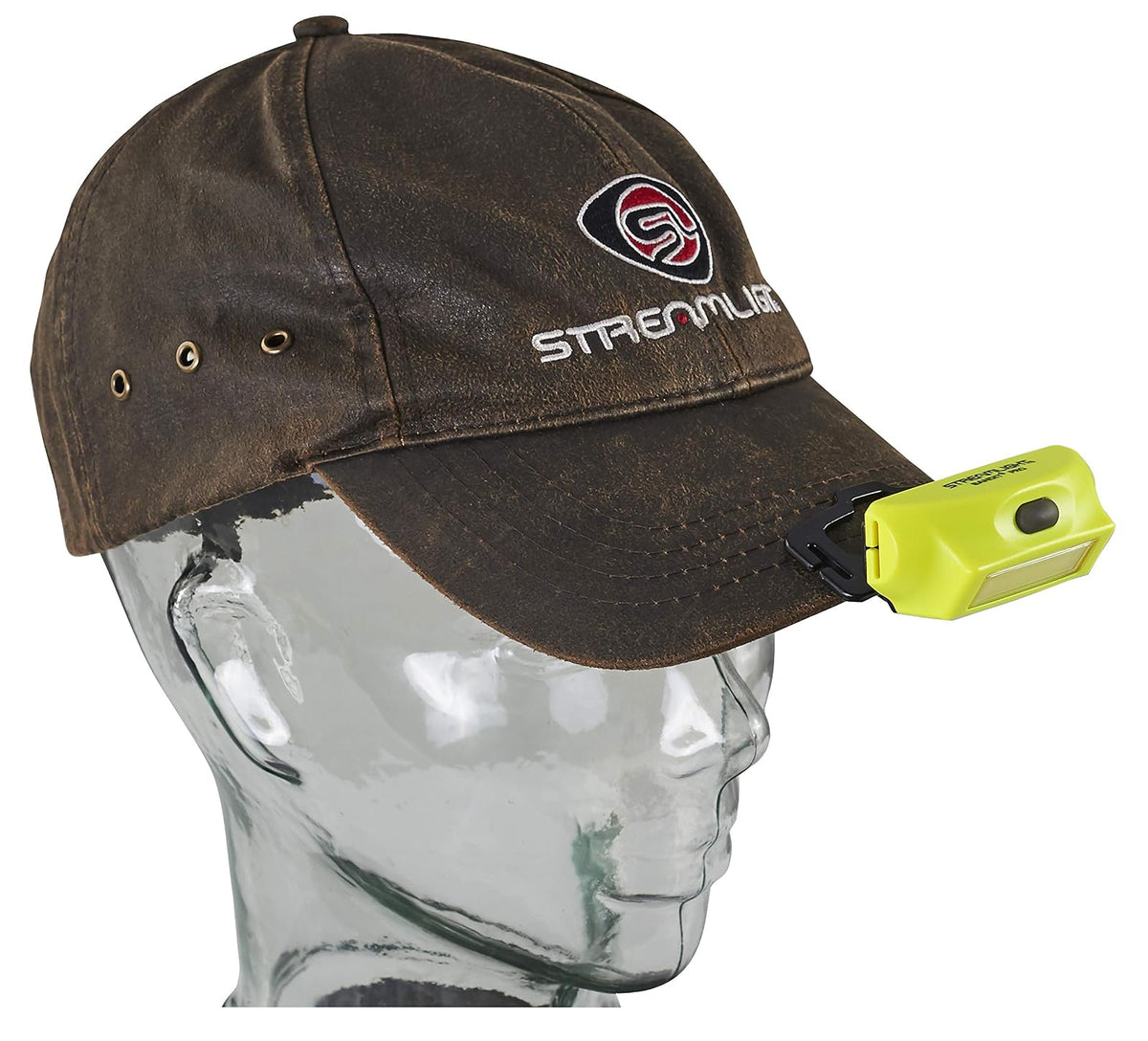 Streamlight 61710 Bandit Pro 180-Lúmenes LED Linterna Frontal Recargable USB con Correa Elástica, Amarilla