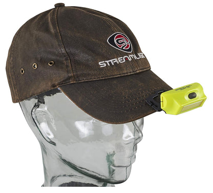 Streamlight 61710 Bandit Pro 180-Lúmenes LED Linterna Frontal Recargable USB con Correa Elástica, Amarilla