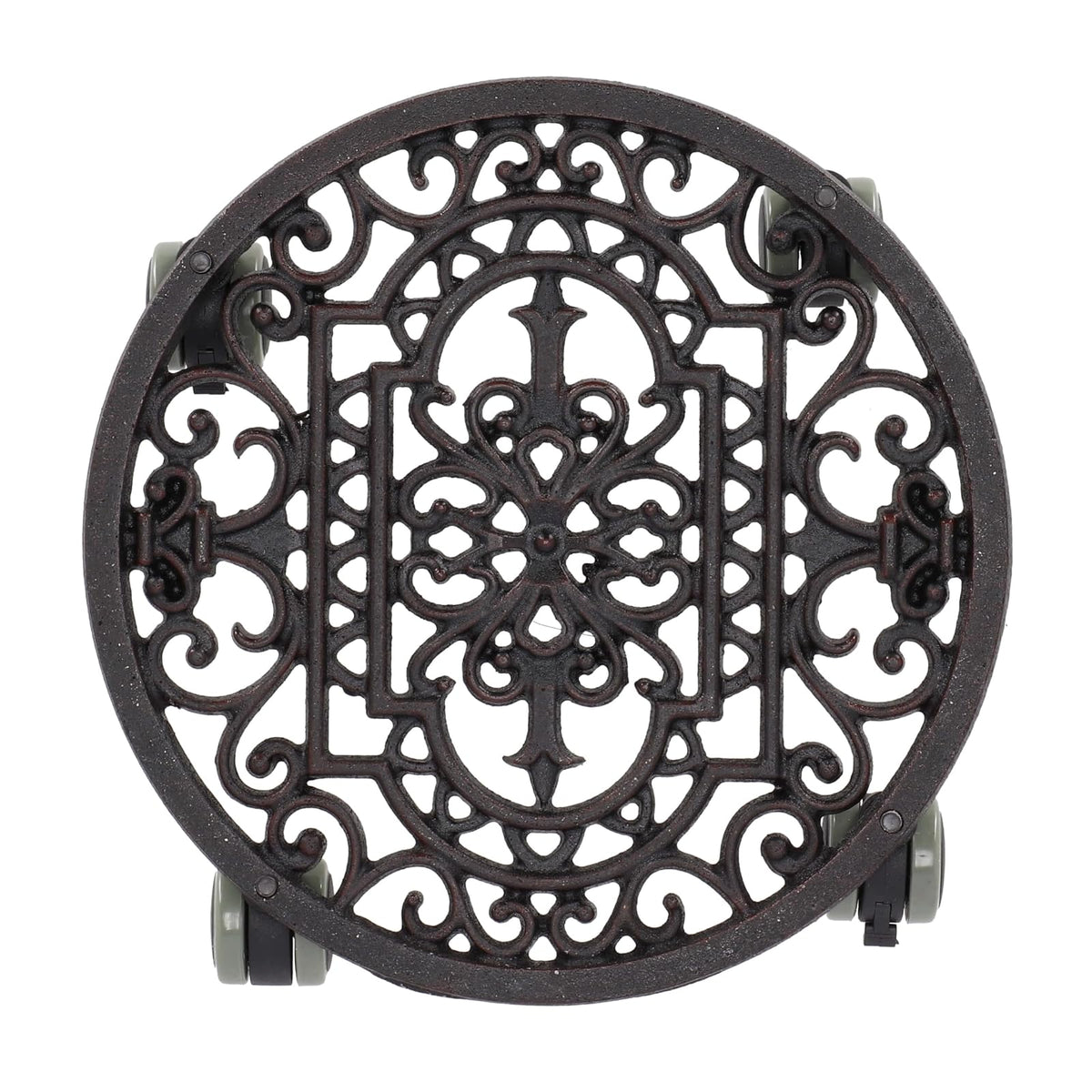 Esschert Design Plant Trolley - Cast Iron Round