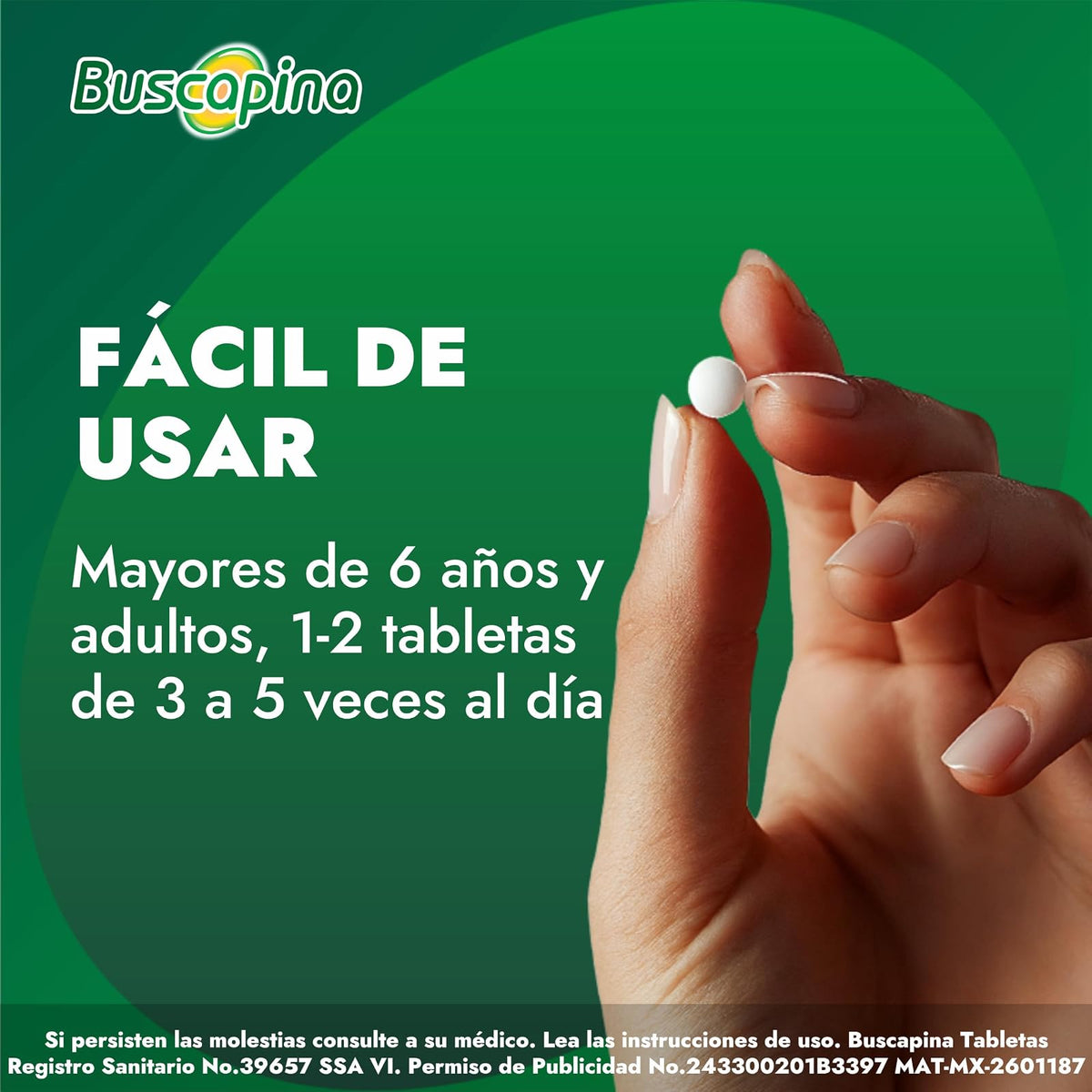 Buscapina Auxiliar en el Alivio del Dolor de Panza 24 tabletas. Alivio Eficaz del Dolor, Causados por Espasmos, Cólicos Estomacales e Intestinales
