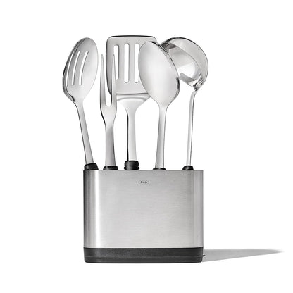 OXO Good Grips - Juego de 6 herramientas de cocina de acero inoxidable