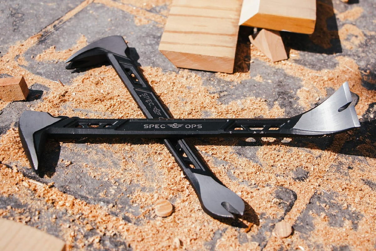 Spec Ops - SPEC-D10CLAW Tools - Extractor de uñas de 10 pulgadas, barra de palanca para gatos, acero de alto carbono, 3% donado a veteranos negro