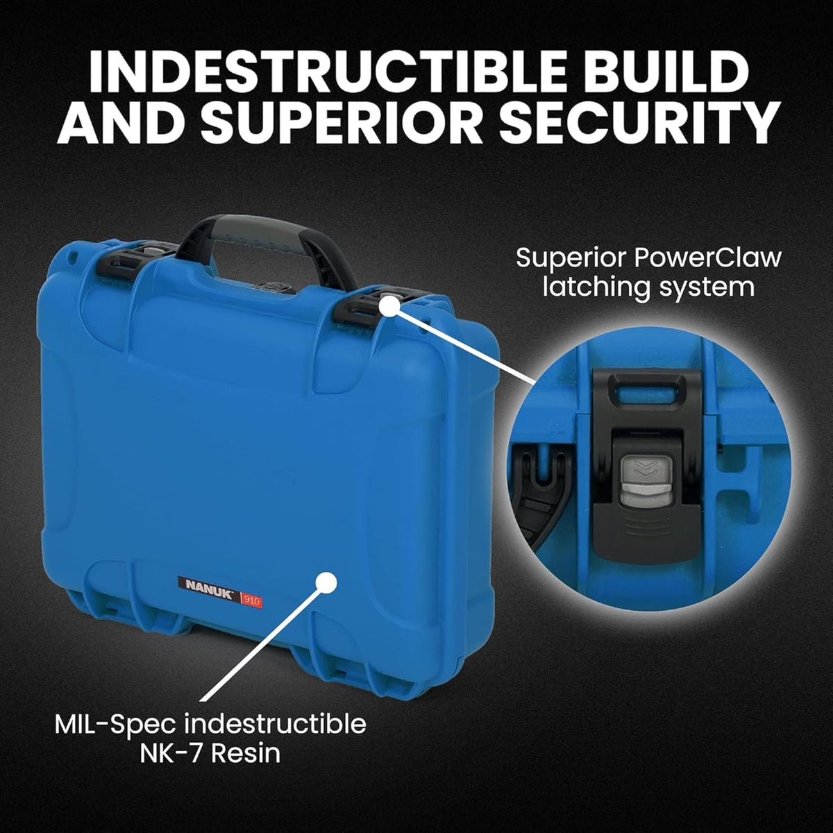 Nanuk 910 Waterproof Hard Case Empty