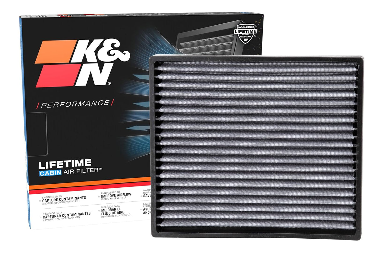 K&N Filtro de Aire de Cabina Premium, Lavable y Reutilizable - VF2003