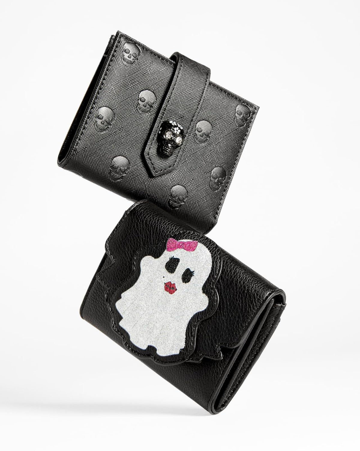 Betsey Johnson Skullicious Bifold, negro, talla única, Negro -, Talla unica
