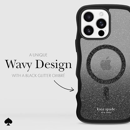 Kate Spade New York Funda para iPhone 16 Pro MAX, Compatible con MagSafe, Wavy Nightfall