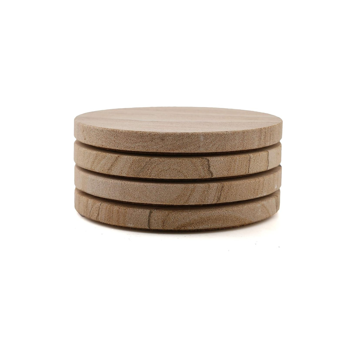 Thirstystone Marca – Posavasos de Arena del Desierto, Multicolor, Piedra Arenisca Natural, Piedra Duradera con Diferentes Patrones, Cada Posavasos es un Redondo Original de 4 Pulgadas