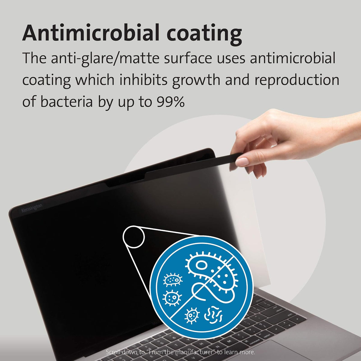 Filtro de Privacidad Kensington para MacBook 2016 & anteriores de 13", Magnético, Reversible