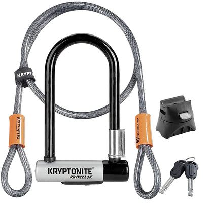 Kryptonite Kryptolok - Candado en U (12,7 mm) con Soporte FlexFrame-U