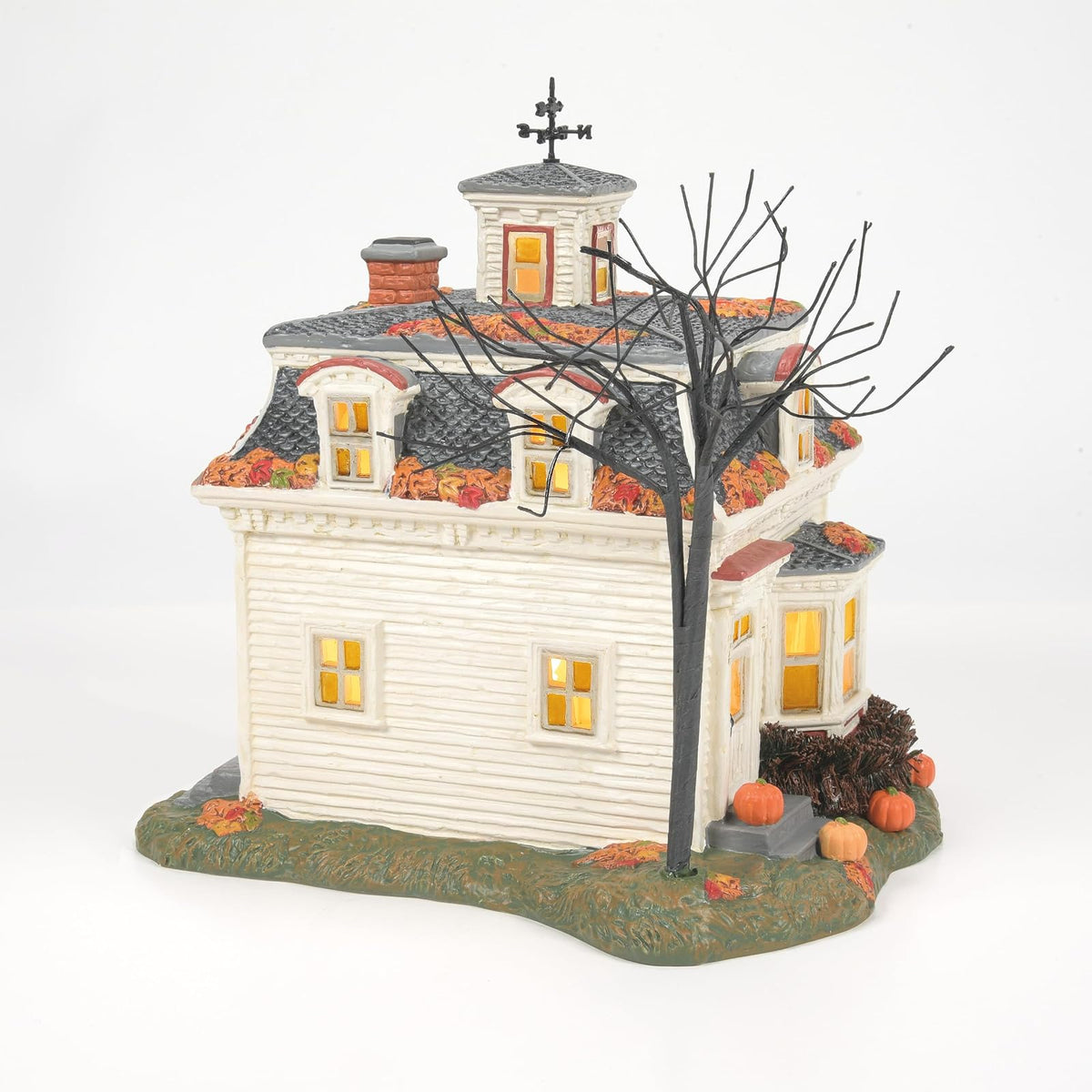 Department 56 Disney Hocus Pocus Village Max's House en Salem Lit Building, 7.83 Pulgadas, Multicolor