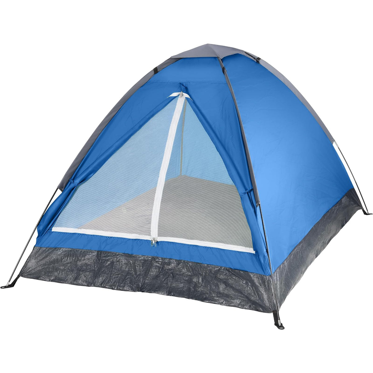 Wakeman Outdoor - Tienda de campaña para 2 Personas - Refugio fácil de Instalar con Mosca de Lluvia y Bolsa de Transporte para Camping, Playa, mochileros, Senderismo y Festivales - Azul