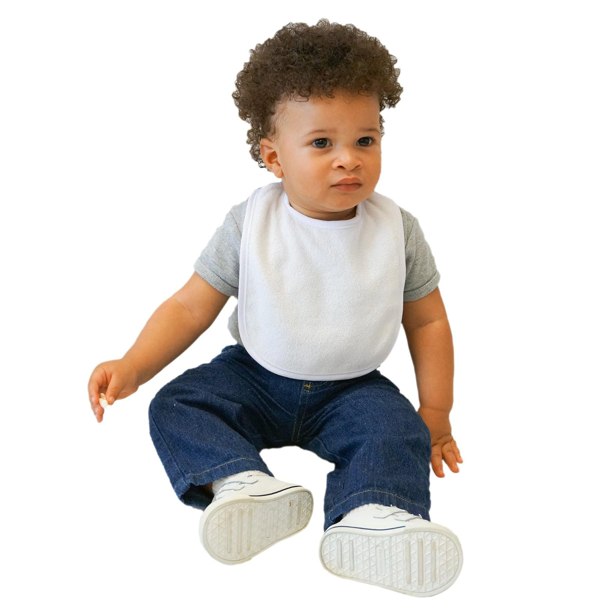 Neat Solutions Terry Feeder Bib in White - 20 Pack