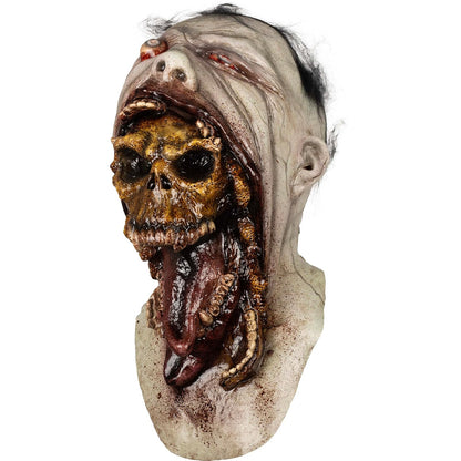 Ghoulish Productions Máscara De Látex Blurp Deceased, Accesorio Látex Cosplay Calavera Malévola, Disfraz Aterrador para Halloween y Fiestas Temáticas, Cosplay Demonio Skull, Diseño Artesanal