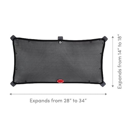 Munchkin Parasol Magnetic Stretch-To-Fit Sunshade, Negro, 18x34 Inch (Pack of 2)