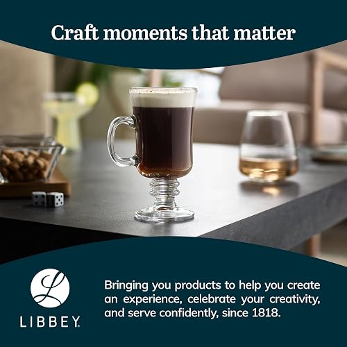 Libbey Juego de 4 tazas de café irlandés de 20 ml