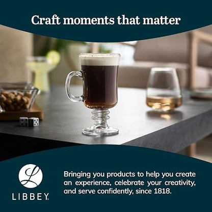 Libbey Juego de 4 tazas de café irlandés de 20 ml