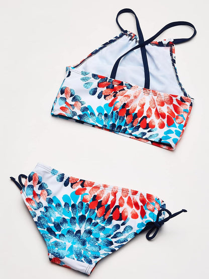 Kanu Surf Daisy Beach Sport Halter Tankini de 2 Piezas para niña